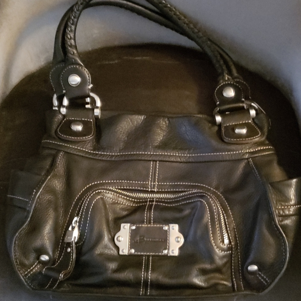 B Makowsky Leather Shoulder Purse - Picture 7 of 8